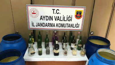 Jandarmadan sahte şarap operasyonu