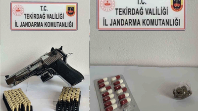 Yol kontrol uygulaması suçluları ele verdi! Tekirdağ'da silah ve uyuşturucu bulundu
