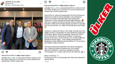 Murat Ülker’in Starbucks ziyaretine tepki yağıyor