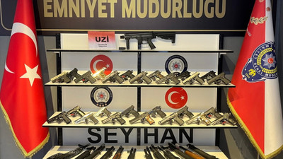 Adana'da ruhsatsız 39 silah ve 1 balistik çelek yelek ele geçirildi