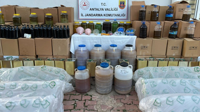Antalya'da 3,5 ton sahte zeytinyağı ele geçirildi