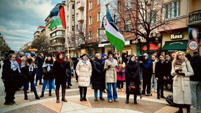 Bulgaristan’da Filistin ile dayanışma gösterisi düzenlendi