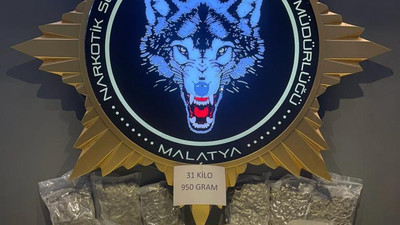 Malatya'da 31 kilo 950 gram sentetik uyuşturucu ele geçirildi