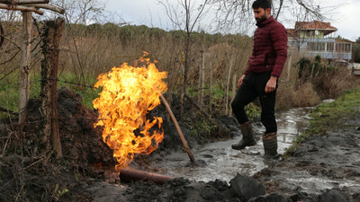 Samsun'da sulama için yapılan sondajdan yanıcı gaz çıktı