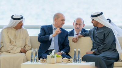 TBMM Başkanı Kurtulmuş, BAE Devlet Başkanı Al Nahyan ile görüştü