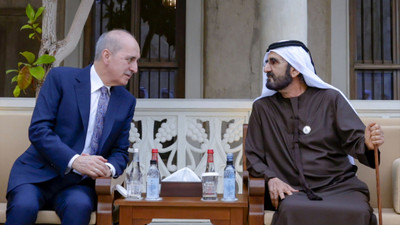 TBMM Başkanı Kurtulmuş, BAE Devlet Başkanı Yardımcısı Şeyh Al Mektum ile görüştü