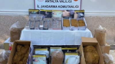 Jandarma ekiplerinden iş yerine kaçak tütün baskını