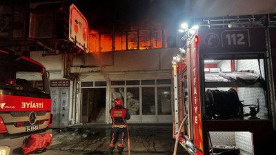 Sakarya'da mobilyacılar çarşısında yangın