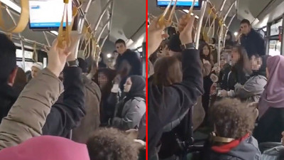 Yumruklar, küfürler havada uçuştu! 2 kadının saç saça baş başa kavgası kamerada