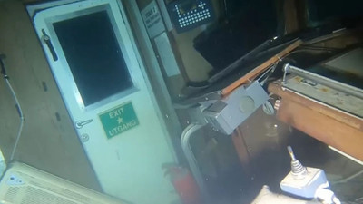51 metre derinlikte kaydedildi! Batan geminin görüntüleri ortaya çıktı