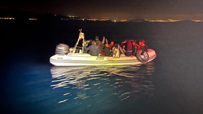 Bodrum açıklarında 17 düzensiz göçmen yakalandı