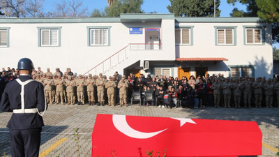 Hatay'da vefat eden astsubayın naaşı törenle memleketine uğurlandı