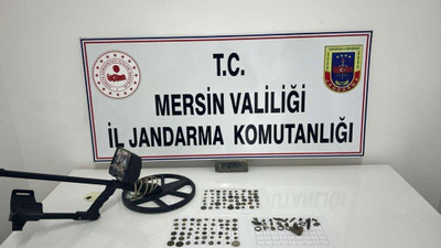 Mersin'de 108 sikke ve 20 obje ele geçirildi