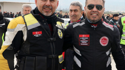 Motosikletliler depremzedeler için Hatay'da buluştu