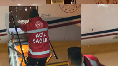 Van'da ambulans uçak 10 günlük bebek için havalandı