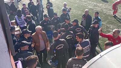 Zonguldak'ta amatör futbol maçında arbede çıktı