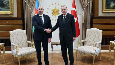 Cumhurbaşkanı Erdoğan, Aliyev'i Beştepe'de kabul etti