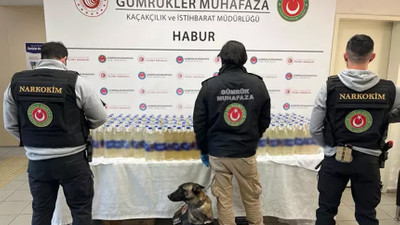Habur'da piyasa değeri 655 milyon liralık sıvı metamfetamin ele geçirildi