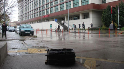Hastane önünde şüpheli valiz paniği
