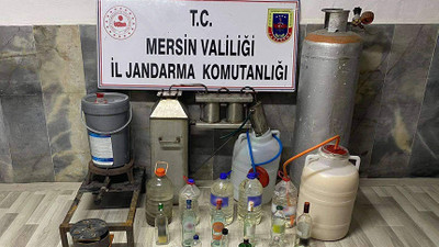 Jandarmadan dev sahte içki operasyonu! Piyasaya süremeden yakalandılar