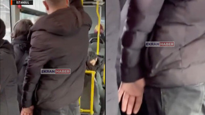 Metrobüs sapığı kadın yolcuyu dakikalarca taciz etti! O anlar anbean kaydedildi