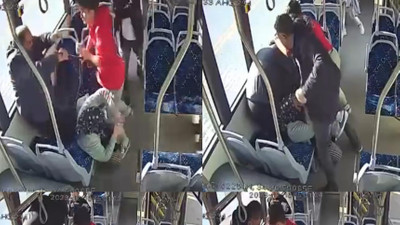 Okul müdürü ve oğlu otobüste felçi adam ve karısını darp etti; müdür tutuklandı