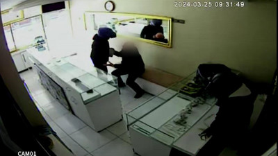 Ankara'daki kuyumcu soygunu güvenlik kameralarında…
