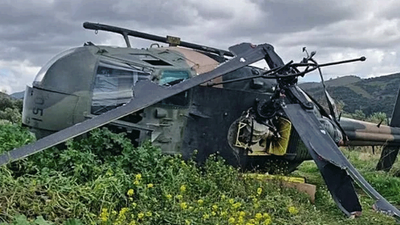 Askeri helikopter zorunlu iniş yaptı: 1 personelin yaralı olduğu bildirildi