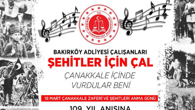 Bakırköy Adliyesi çalışanlarından duygulandıran video: Savcı çaldı, personel söyledi!