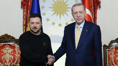 Cumhurbaşkanı Erdoğan, Ukrayna Cumhurbaşkanı Zelenski'yi kabul etti