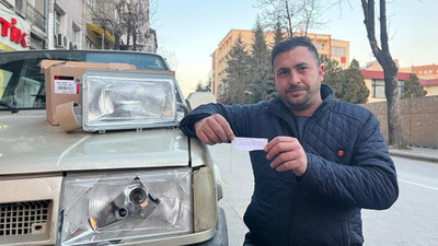 Kaza sonrası dostluk başlatan not!