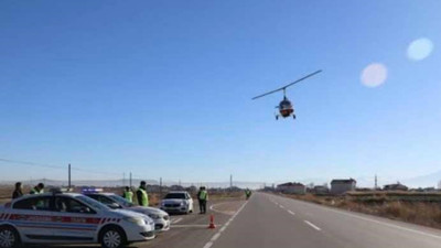 İzmir İl Jandarma'dan Cayrokopter ile trafik denetimi