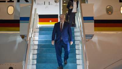 Almanya Cumhurbaşkanı Steinmeier Ankara'ya geldi