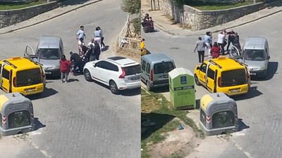 Bayramlaşmaya giderken yarım saat birbirlerini dövdüler