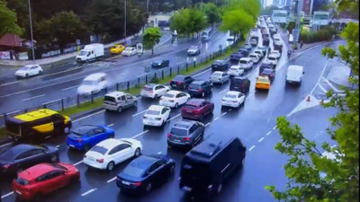 Beşiktaş'ta 8 aracın karıştığı korkunç kazanın görüntüleri çıktı
