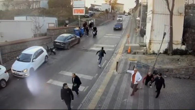 Üsküdar’da GS’li baba-kıza saldıran barbarlar kamerada