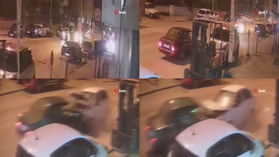 Önce önüne çıkan araca, sonra karşı yönden gelene çarptı!