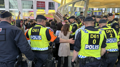 Eurovision protestolarında 10 kişi gözaltına alındı! Greta Thunberg de protestocular arasında
