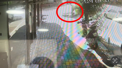 Hızlı, kararsız ve kontrolsüz sürücü yayaya böyle çarptı