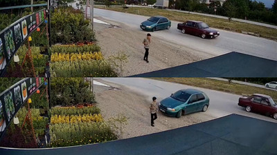 Çocuk kazadan kıl payı kurtuldu! O anlar kamerada…