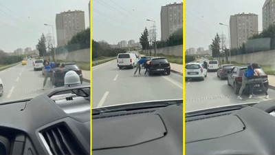 İstanbul trafiğinde boks ringini aratmayan kavgalar!