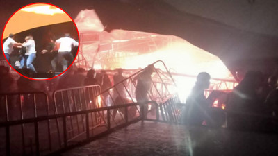 Dev ekran devrildi, sahne çöktü: 9 ölü!