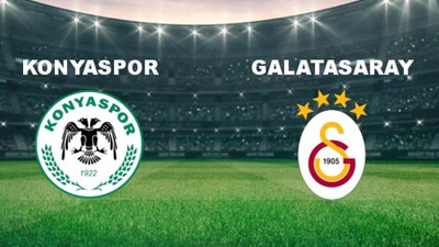 Konyaspor - Galatasaray maçı başladı! İlk gol Galatasaray'dan geldi