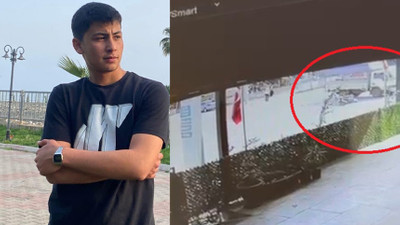 Mersin'de kamyonete çarpan motosikletteki 1 kişi öldü, 1 kişi yaralandı. Kaza, kameraya yansıdı