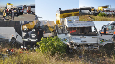 Kamyonet işçi servisini biçti: 18 yaralı