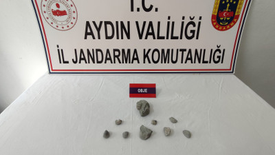 400 bin yıllık fosili satmaya çalışırken jandarma yakaladı