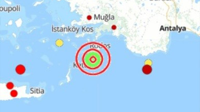 Marmaris açıklarında korkutan deprem! 4.7 büyüklüğünde...
