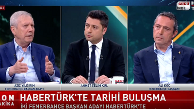 Ali Koç ve Aziz Yıldırım canlı yayında karşı karşıya geldi