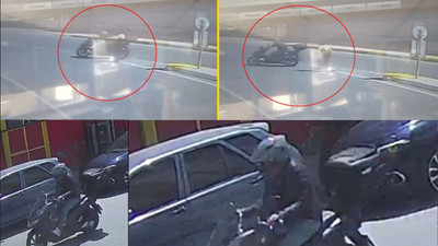 Motosikletli, kadını elle taciz edip kaçtı!