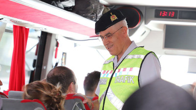 Orgeneral trafik denetimine katıldı!